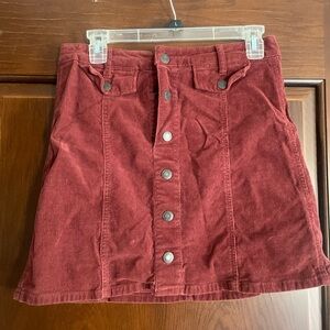 Mossimo Supply Co Red Mini Pencil Skirt Casual